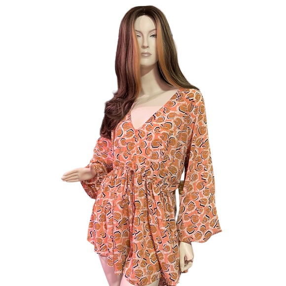 MELISSA McCARTHY 7SEVEN DRAWSTRING TUNIC STYLE TOP PLUS SIZE 1X - Picture 7 of 8